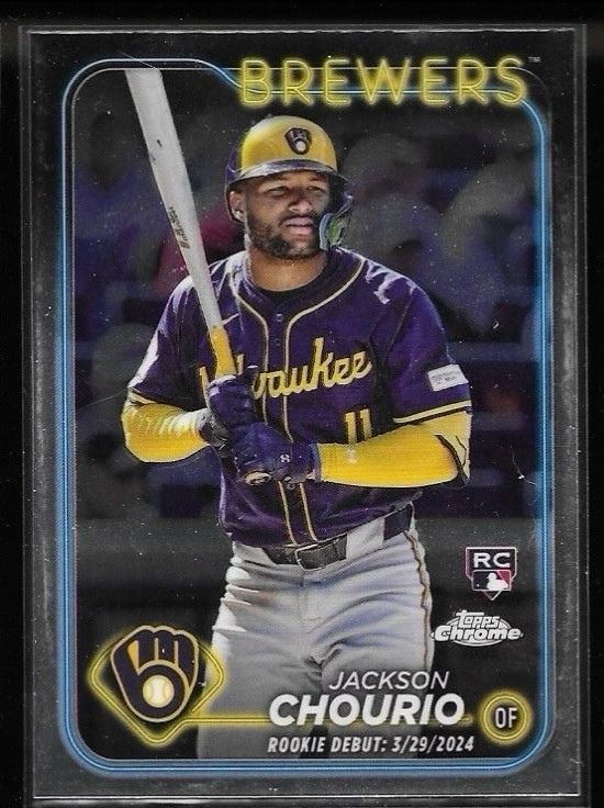2024 Topps Chrome Update Rookie Debut Jackson Chourio #USC30 (RC)