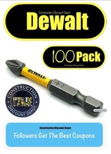 Bulk 100 Pack DeWalt Maxfit Ultra 2" Phillips 2 Bit PH2 2 in. IMPACT READY