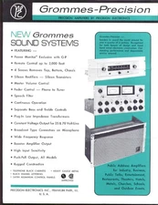 Grommes-Precision Sound System & Accessory folder 1960s