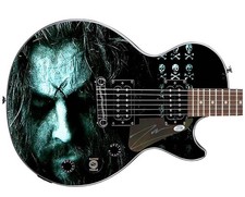 Rob Zombie Hellbilly Deluxe Signed Gibson Epiphone Les Paul  Photo Graphics Guit