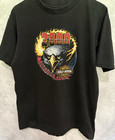 Harley-Davidson 2000 Holoubek TShirt Eagle Flames Thrashed USA L Blaine NM Vtg