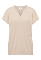 Cecil Shirt Tunika-Look Split Neck Pearl Beige GrößE M Damenoberteil