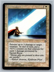 Sacred Boon (Ice Age) #50 MTG Uncommon Instant