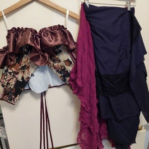 Renaissance Corsett And Two Skirts, Size Medium. Worn Once.