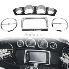 Inner Fairing Instrument Board Gauge Bezel Trim For Harley Touring Electra 2014+