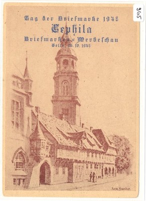 GA Zudruck Bizone P 965 Tg der Briefmarke 1947 2