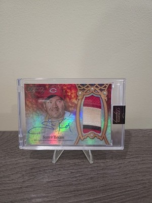 2022 Topps Dynasty SCOTT ROLEN #DAP-SR7 Reds /10 On Card Auto Patch