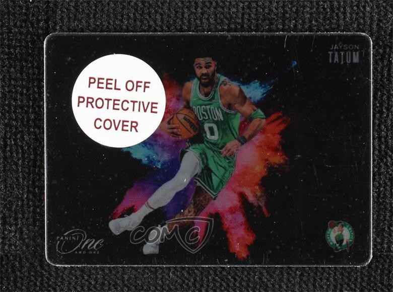2024-25 Panini One and One Black Color Blast Jayson Tatum #4