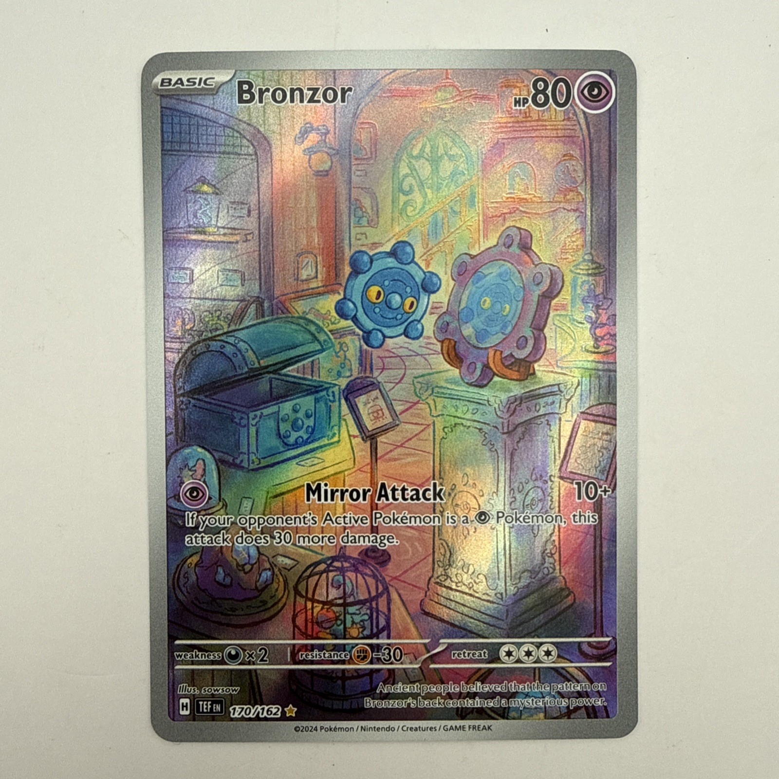 Bronzor 170/162 Temporal Forces Illustration Rare Pokémon TCG NM