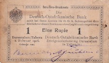 Ro. 929a) / DOA-31a)B7a) - 1 Rupie - K3 - KN 1 Zahl erg&auml;nzt