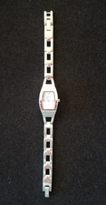 FOSSIL f2 Silver Tone Watch ES-9304 Link Band 6.5" Max Size New Battery