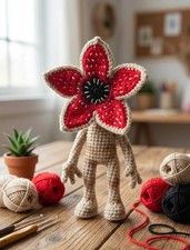 Crochet Demogorgon Monster Doll, Handmade Stranger Things Plush, Monster Plush