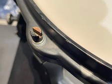 Sonor Vintage 1987 LD557CL Sonorlite Drum Creme Lacquer Black Parts Used