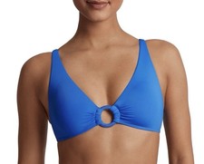 Lauren Ralph Lauren Women's Macrame Ring Bikini Swim Top Electric Blue Sz 4 NWT