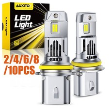 HIGH/LOW Beam 6500K White AUXITO 9007 HB5 LED Headlight Bright Bulbs Kit2-10x