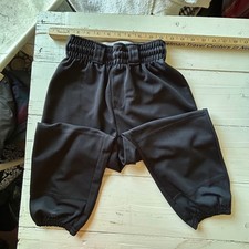 Wilson Youth Baseball Pants Black Elastic Waist Gathered Ankle WTA4204B Size M
