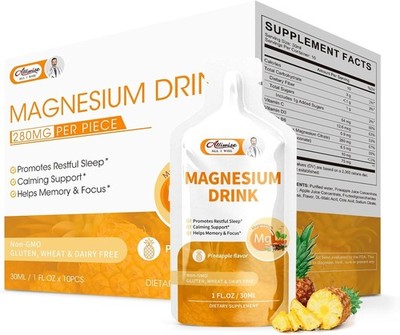 Allwise Magnesium Drink 280MG Each 10PCS