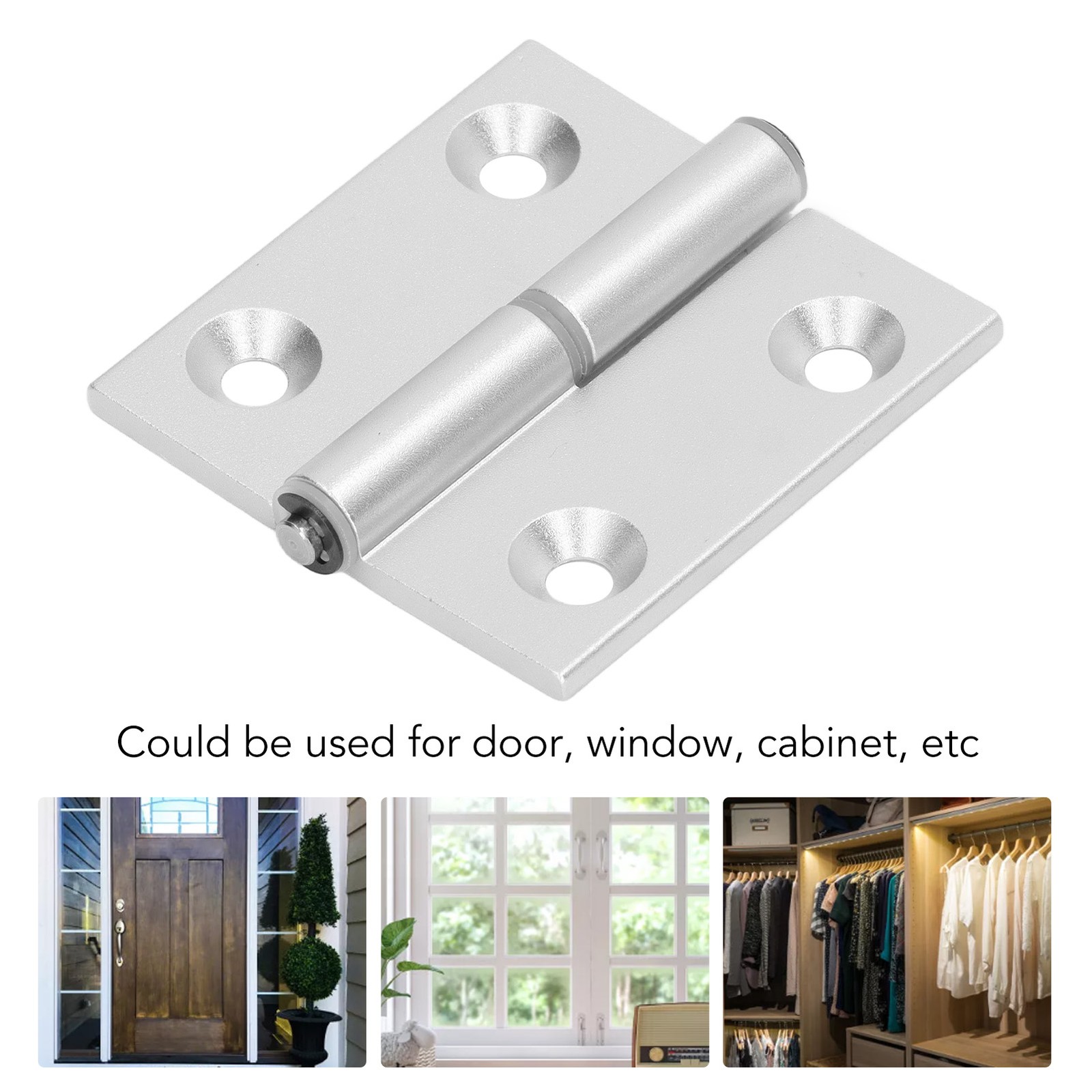 2Pcs Door Hinge Folding Flip Furniture Hinges Thickened Aluminum High Hardness