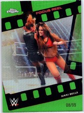 2026 Topps Chrome WWE Nikki Bella Focus Reel Green /99