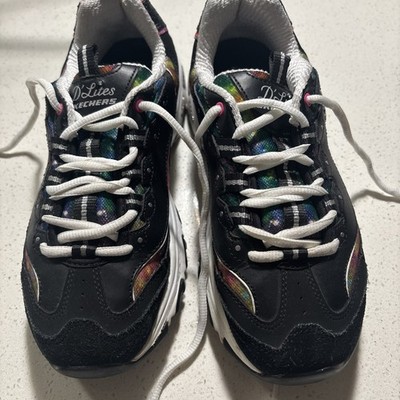 Women's Sketchers D'Lites Black & Galaxy Size 7