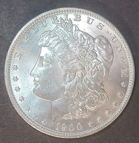 New Listing1900 P Morgan Silver Dollar BU High Luster Bright Fields Low Start Below Melt