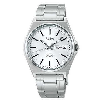 Seiko ALBA AEFJ412 Quartz Titanium Men's Watch 100m Lightweight