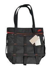 Nike Sportswear Cargo Tote Bag 12L Carry Sport Travel Sack Black Orange Unisex