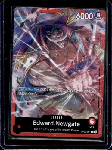 2022 One Piece Paramount War Edward.Newgate Leader #OP02-001