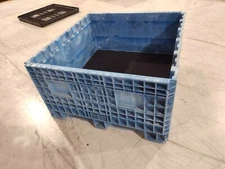 Orbis HDRS4548-24 Fixed Wall Blue Heavy-Duty BulkPak® 4845 HDR Series Crate -LID