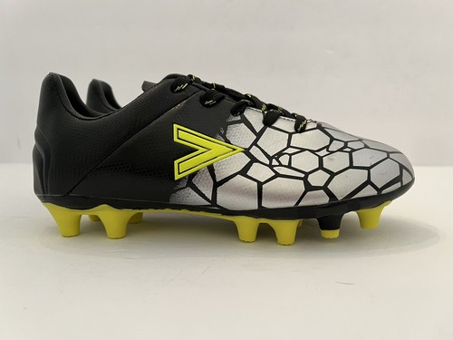 MITRE Unisex Youth Soccer/Football Cleats, Silver/Black/Green, Size 2, New. - Picture 5 of 10