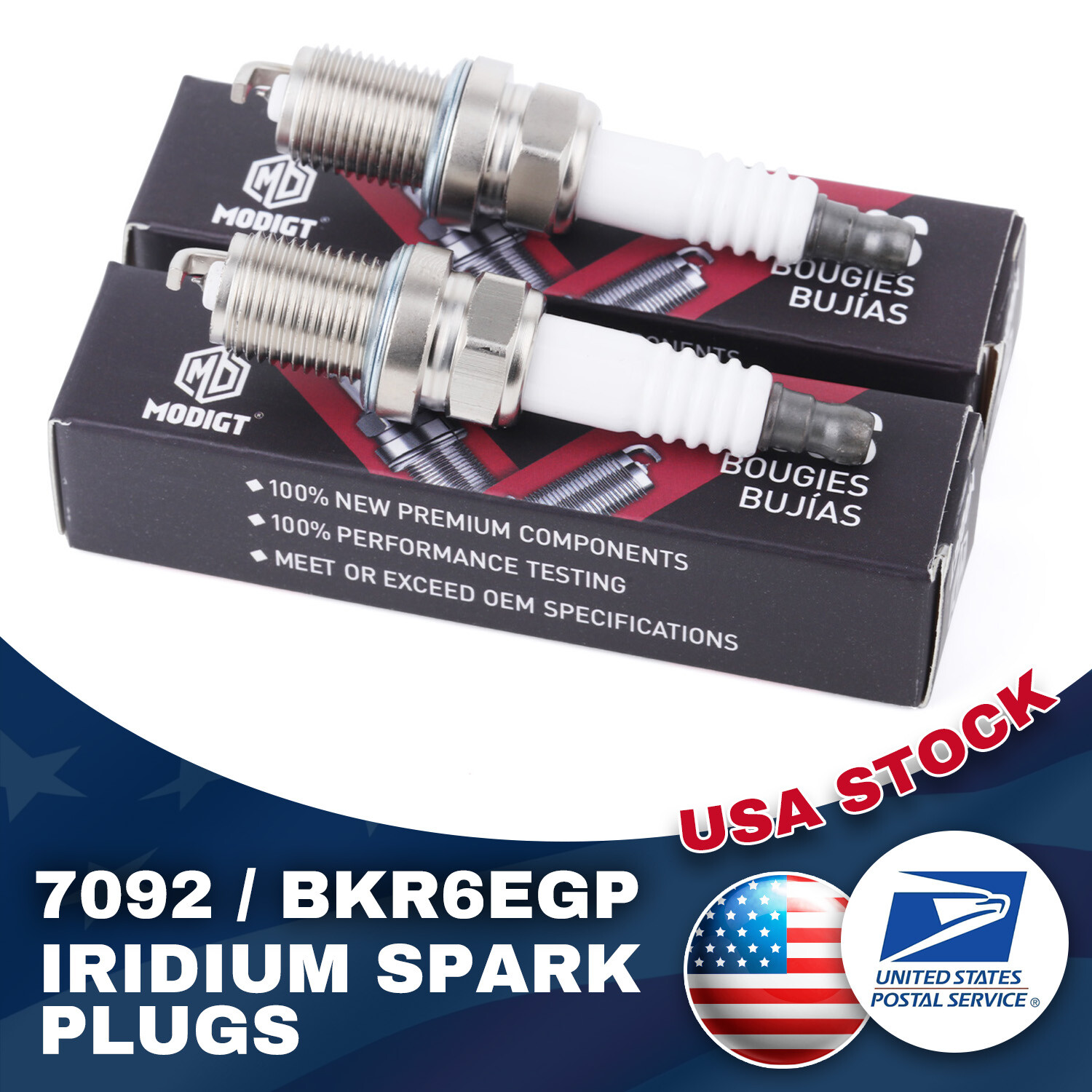 4Pcs For ngk 7092 Iridium Spark Plug for Honda Chevy Acura VW Subaru OEM NEW