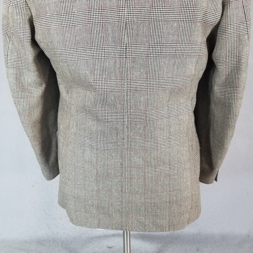 Brookford Blazer Jacket Suit Sport Coat Brown Plaid Vintage 70's - Picture 12 of 15