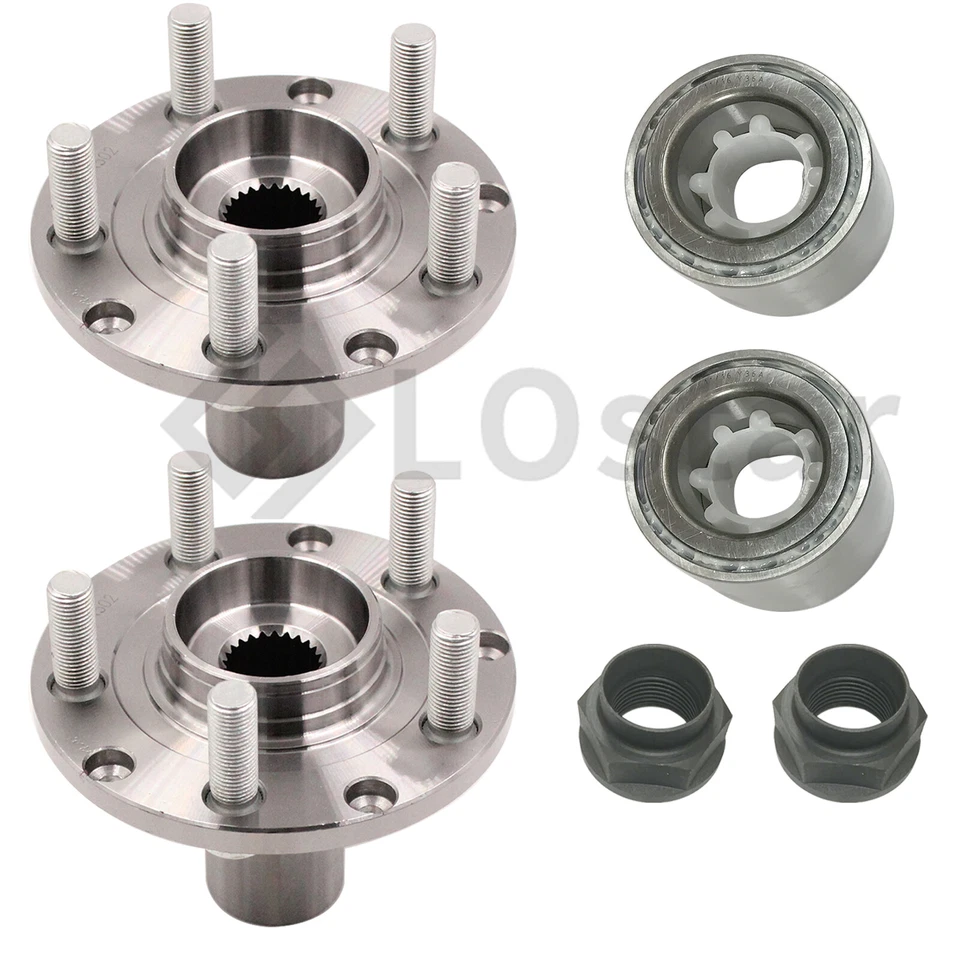 Pair(2) New Rear Wheel Hub & Bearing Fits 90-99 Subaru Legacy 98-08 Forester Foto 3 de 3