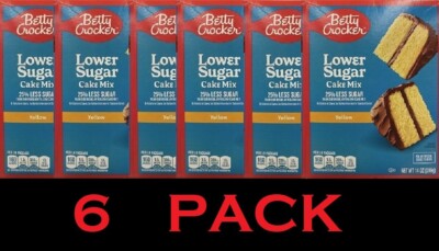 Betty Crocker LOW SUGAR Yellow Cake Mix 14 oz Box - 6 PACK | eBay