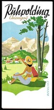 Vintage Ruhpolding Germany Travel Brochure Photo Images Illustrated Map 1956