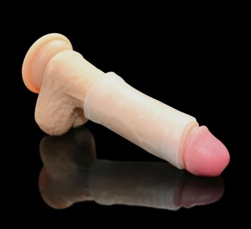 Male Penis-Extender Stretcher Max Vacuum Enhancer Enlarger Silicone Sleeve S-XXL - Picture 8 of 22