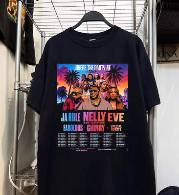 Nelly On Tour Where The Party with The St Lunatics T Shirt Full Size S-5XL