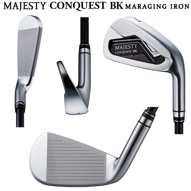 2020マジェスティCONQUEST BK MARAGING G 51－8.5 MINT Iron Set Maruman Majesty Conquest Bk Black Speeder HV