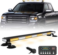 37 104led Roof Top Strobe Light Bar Double Side Emergency Traffic Advisor Light