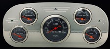 1935 1936 Ford Truck 5 Gauge Dash Panel Insert Powder Coated
