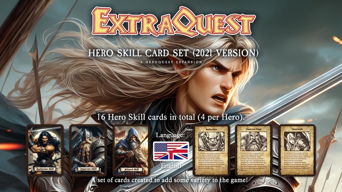 ExtraQuest Hero Skill cards - Set 1 (Heroquest 2021 Edition) | eBay
