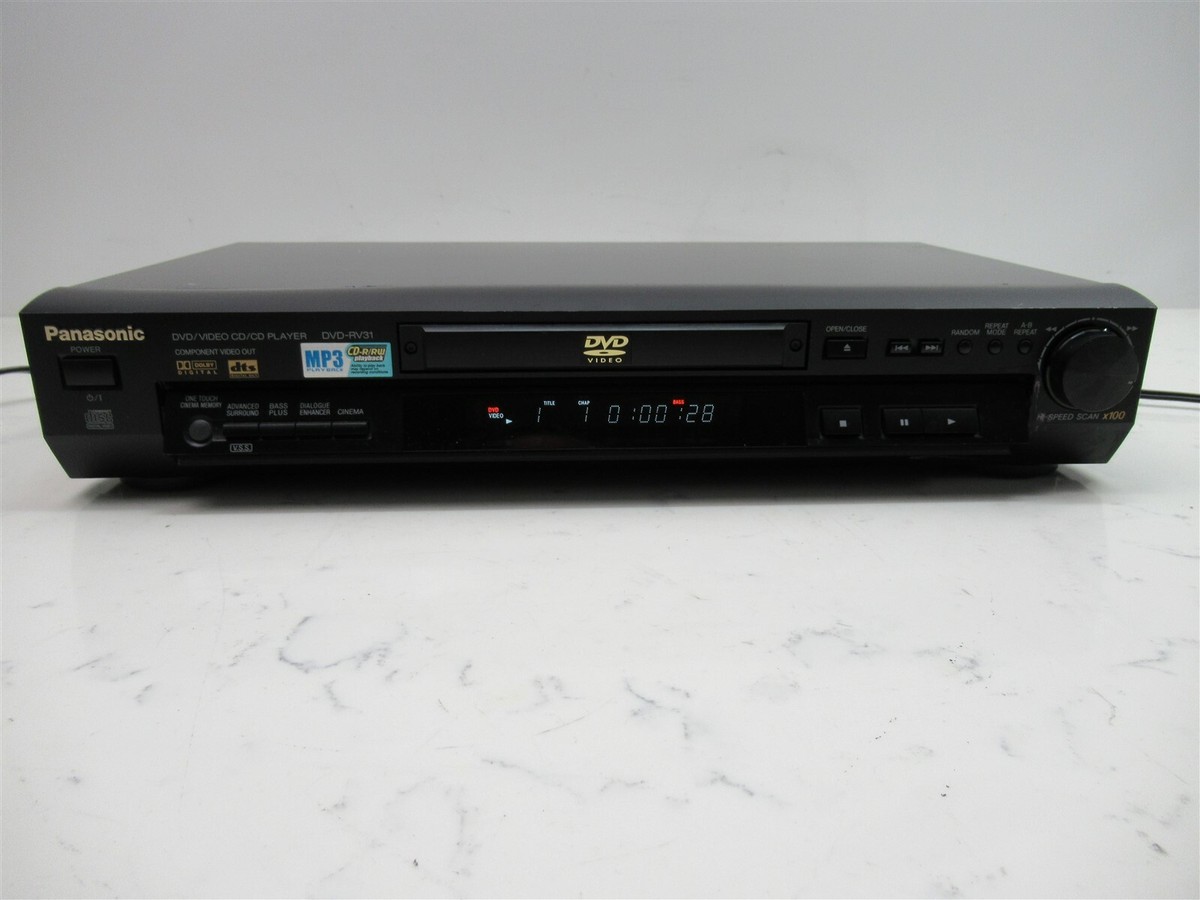 新品未使用 Panasonic パナソニック DVD-RV31-S プレーヤー Panasonic DVD-RV31 DVD Player CD Compact Disc Stereo Deck
