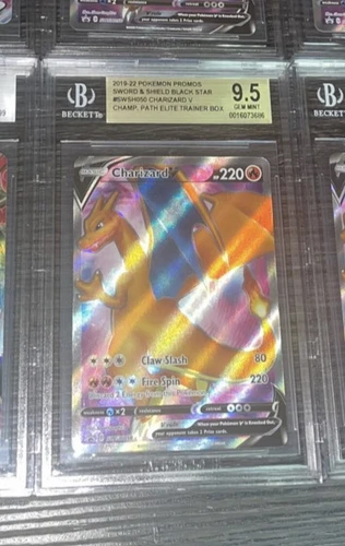 BGS9.5 - Charizard V SWSH050 Champions Path Elite Beckett Gem Mint