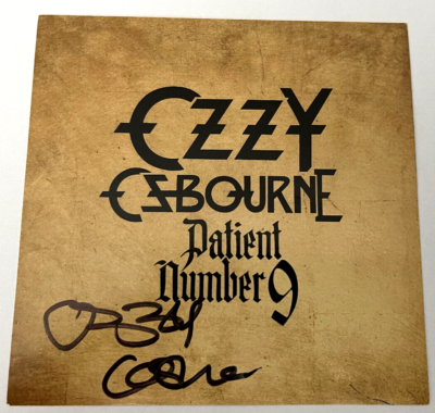 BECKETT OZZY OSBOURNE SIGNED CD COA AUTOGRAPH PATIENT NUMBER 9
