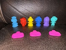 New Disney Princess Eraser Set 9 Pieces 6 Princesses 3 Crowns