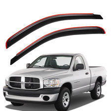 In-channel Sun Rain Guard Window Visor For 2002-2008 Dodge Ram 1500 Standard Cab