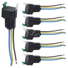 4Pin 14 AWG Hot Wires SPST 6Pack 12V 30A Fuse Relay Switch Harness Set AU Ship