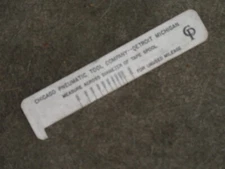 VINT. CHICAGO PNEUMATIC TOOL CO. - DETROIT, MI. TAPE SPOOL MEAS. & RR SPEED COMP