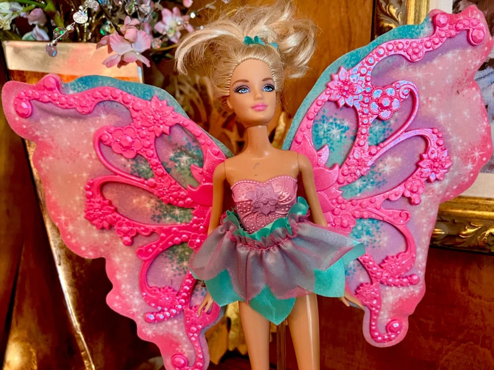Barbie (sin paquete) Fairytopia 14” Pink Wings 2005 #J6060" Foto 4 de 4