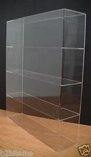 DS-Acrylic Counter top Display Case 16" x 4" x 19" Show Case Cabinet Shelves  